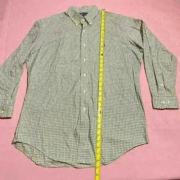 Vintage Ralph Lauren Mens Plaid Long Sleeve Button Up Shirt Yarmouth 16 32/33 - Picture 5 of 11